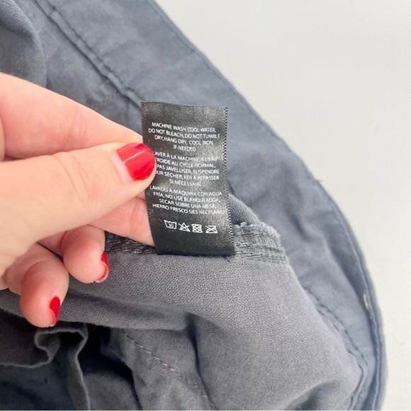 ONIA Linen Blend Breathable Chino Shorts Mens Sz‎ 36 Light Dark Gray 10" - Picture 11 of 11